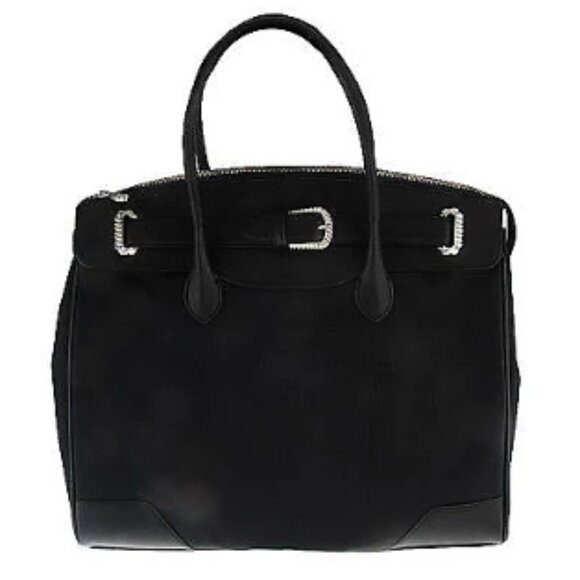 Judith Ripka "Manhattan" Jacquard Tote with Textured Belt Detail  0259 - Picture 1 of 4